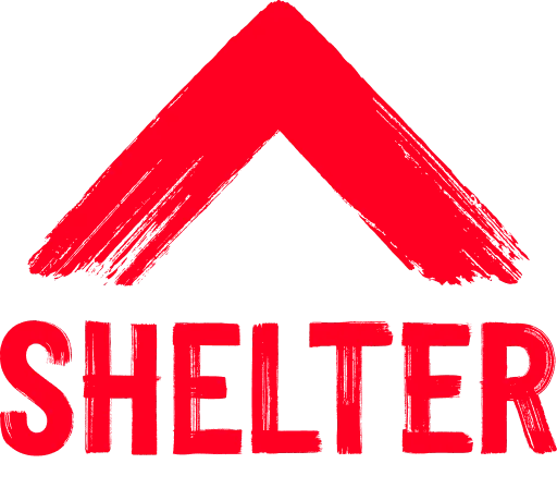 The Shelter brushstroke logo.